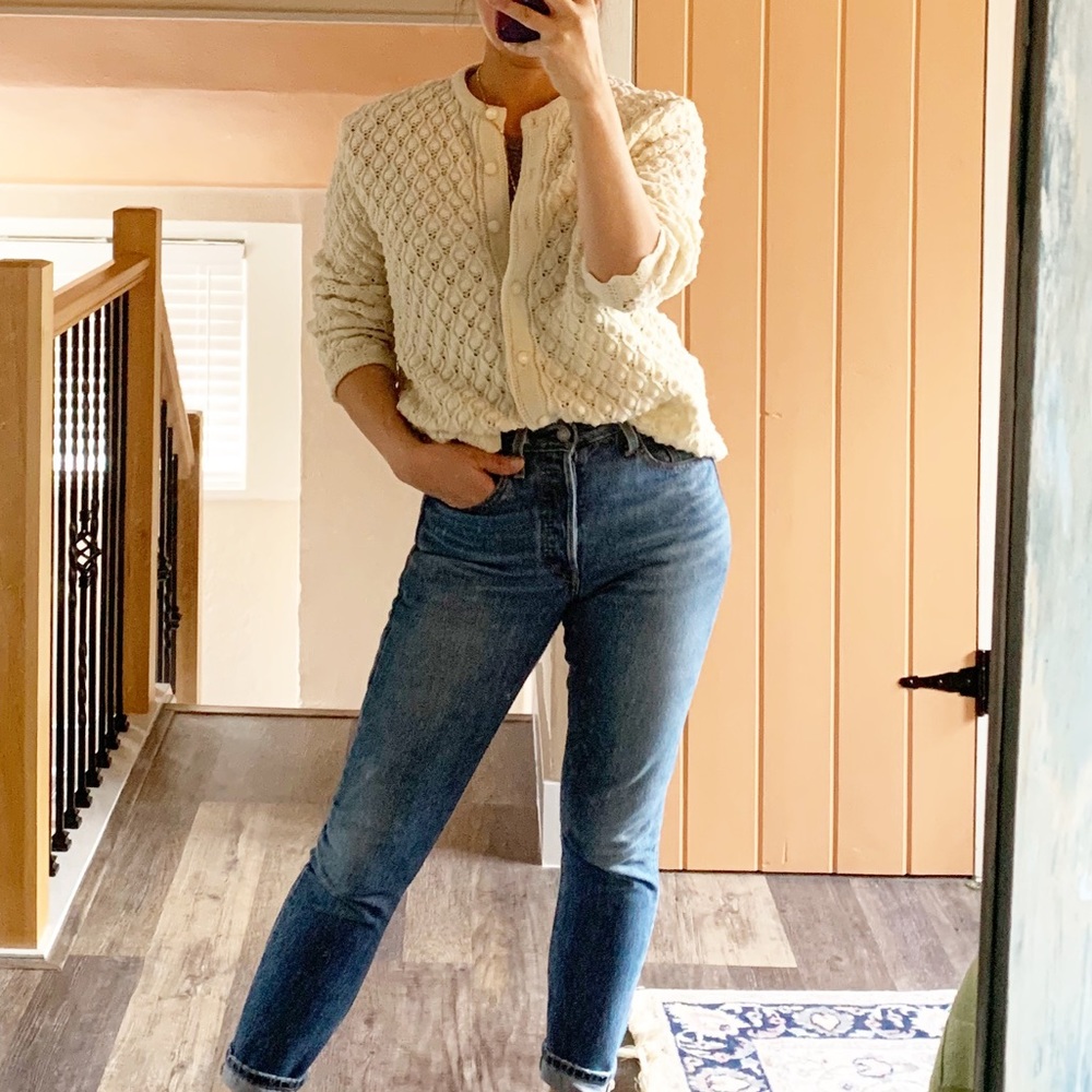 Vintage Cuddle Knit Popcorn Cardigan